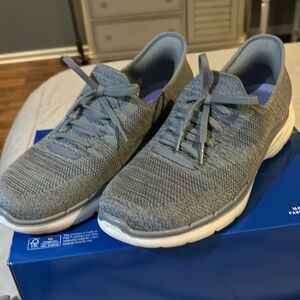 Women's Skechers Comfort Slip-ons.  Like new with box, Gray, size 10